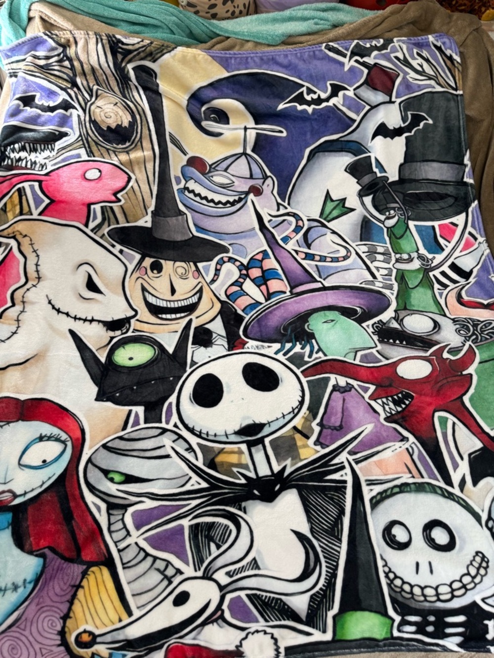 The Nightmare Before Christmas Silky Soft Throw Blanket